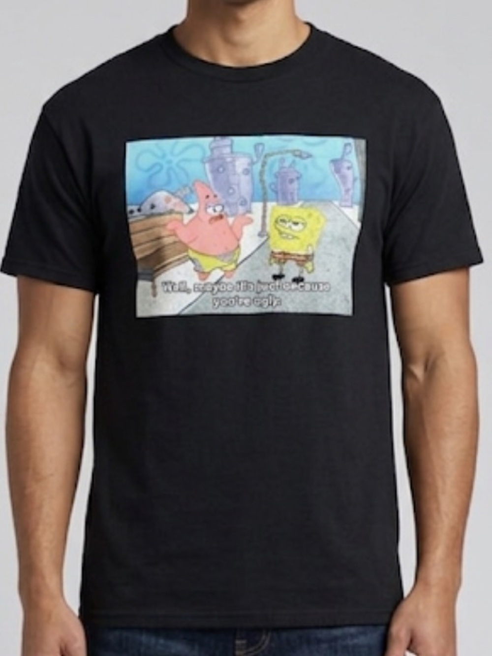 SpongeBob SquarePants Ugly Shirt Men’s Size Medium